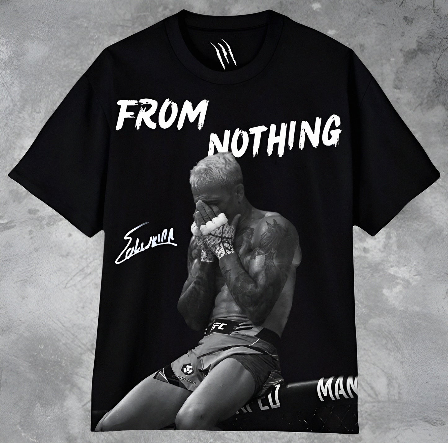 From Nothing - Charles Oliveira Regular Fit Tshirt